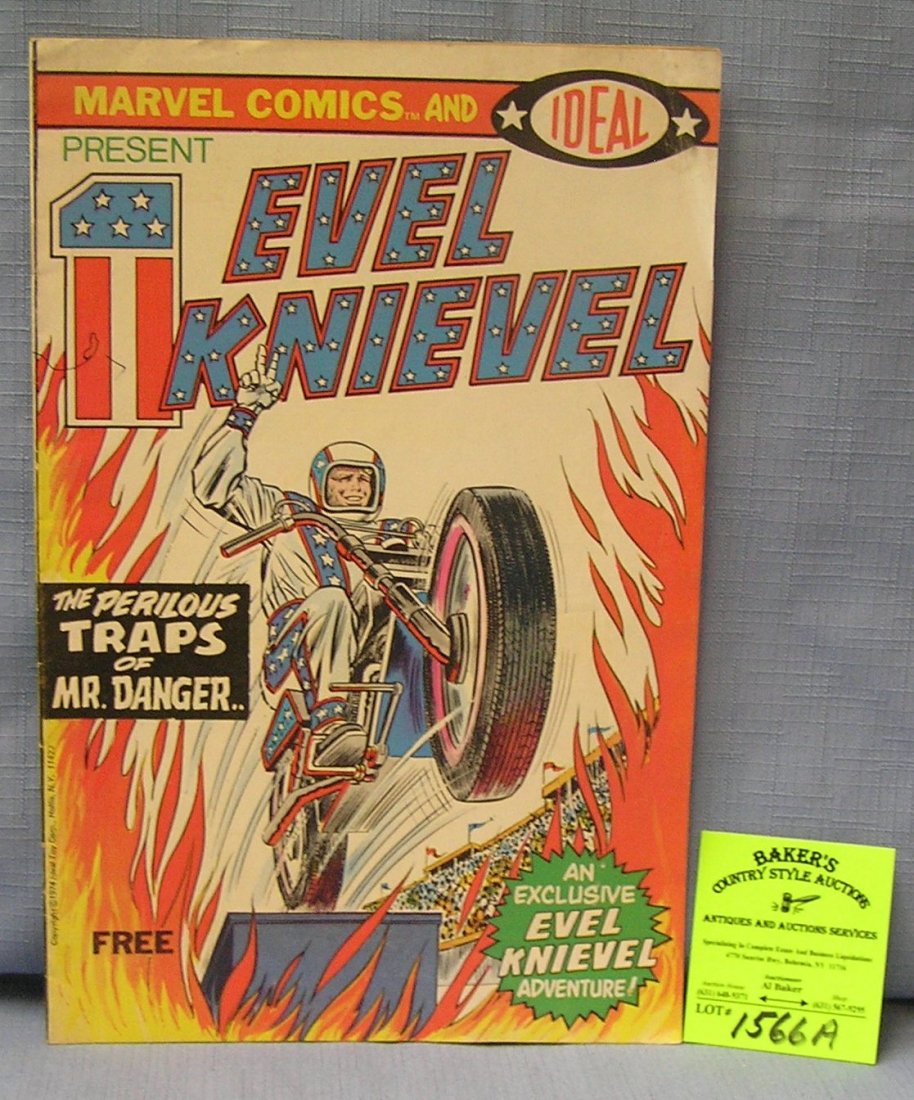 Marvel Comics and Ideal Toys advertising piece: Marvel Comics and Ideal Toys early comic and toy advertising piece dated 1974 est. value $35.00-$40.00