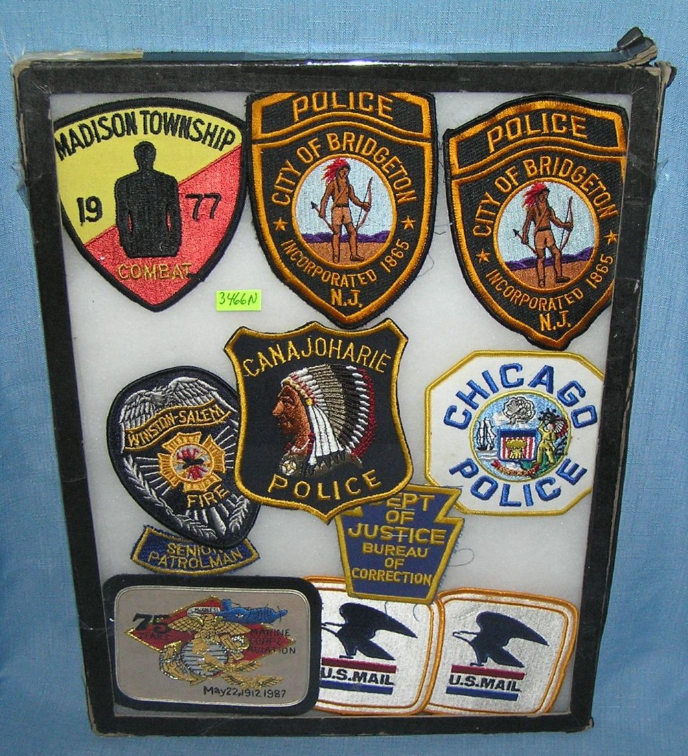 Vintage police and collectible patches: Collection of vintage police and collectible patches est. value $75.00-$100.00