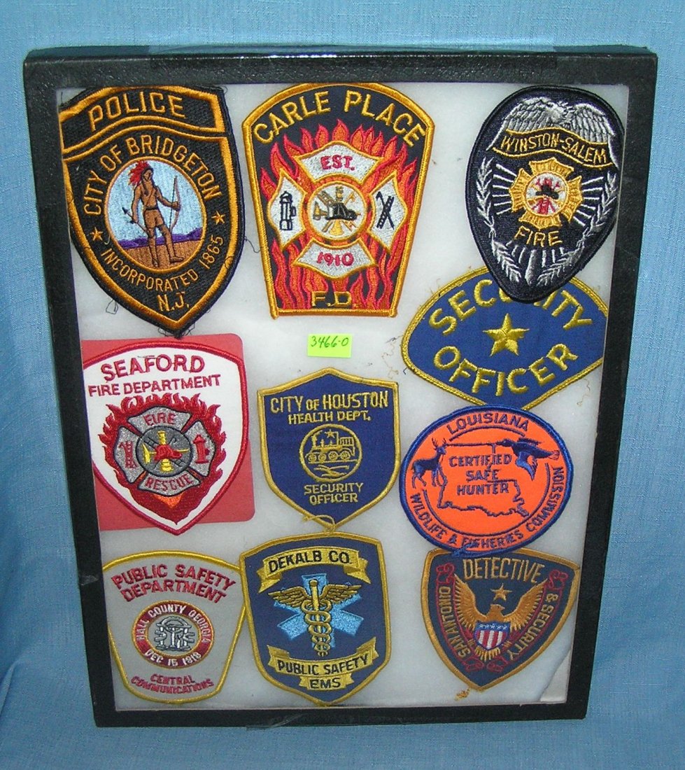 Vintage police and collectible patches: Collection of vintage police and collectible patches est. value $75.00-$100.00