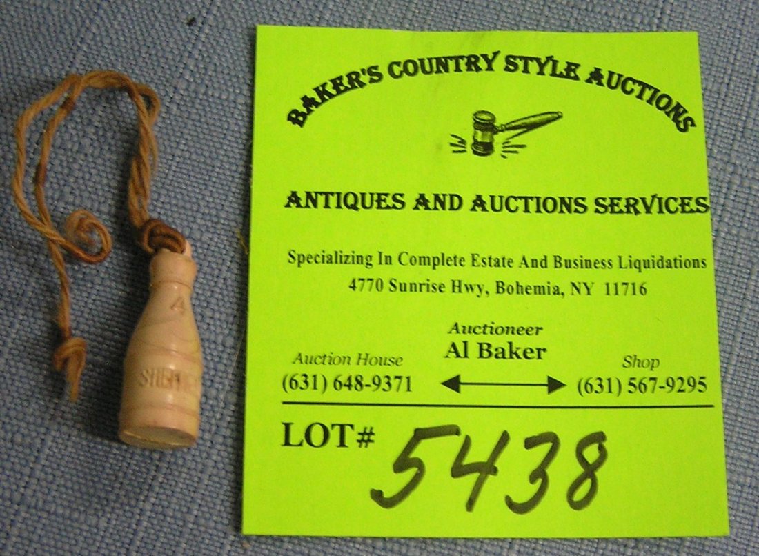 Early Sheffield Farms miniature milk bottle: Early Sheffield Farms milk bottle advertising commemorative miniature bottle dating 1841-1940 $40.00-$50.00