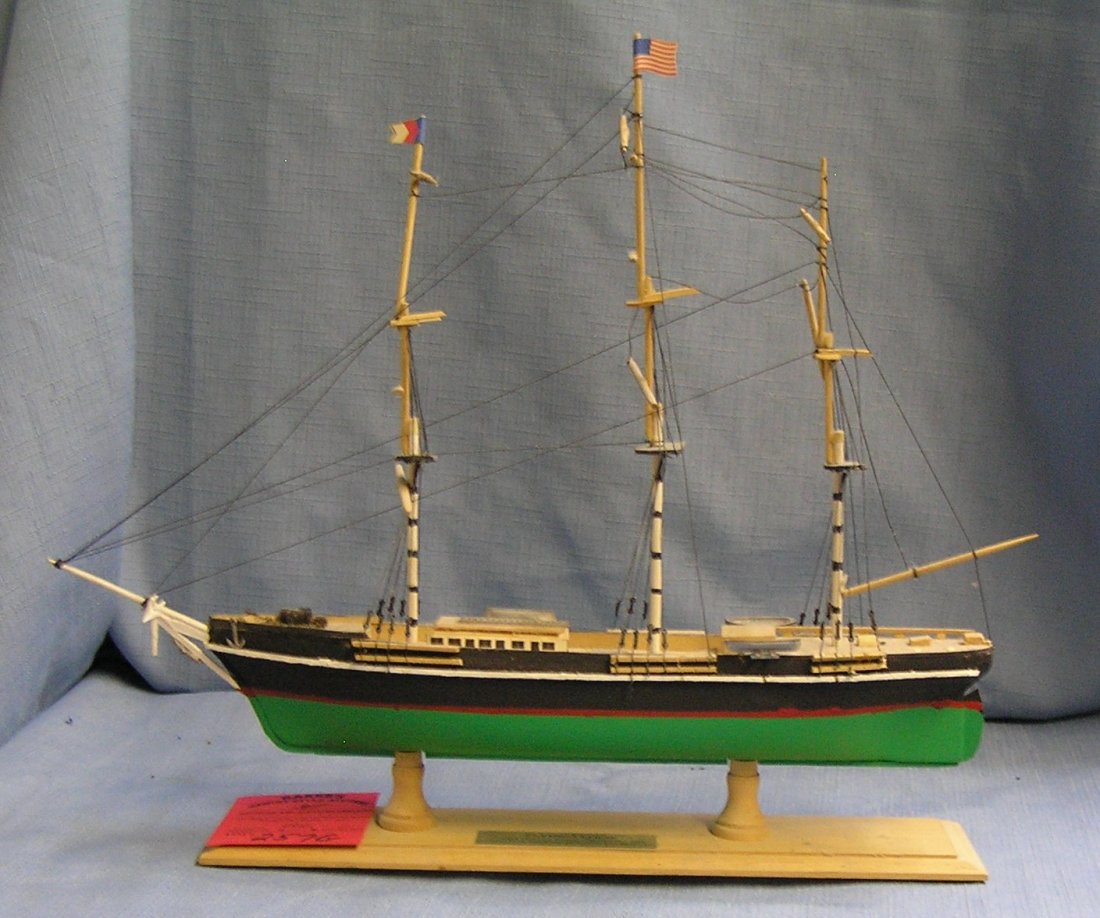 Flying cloud hand painted wooden clipper ship: Flying cloud hand painted wooden clipper ship model est. value $30.00-$40.00