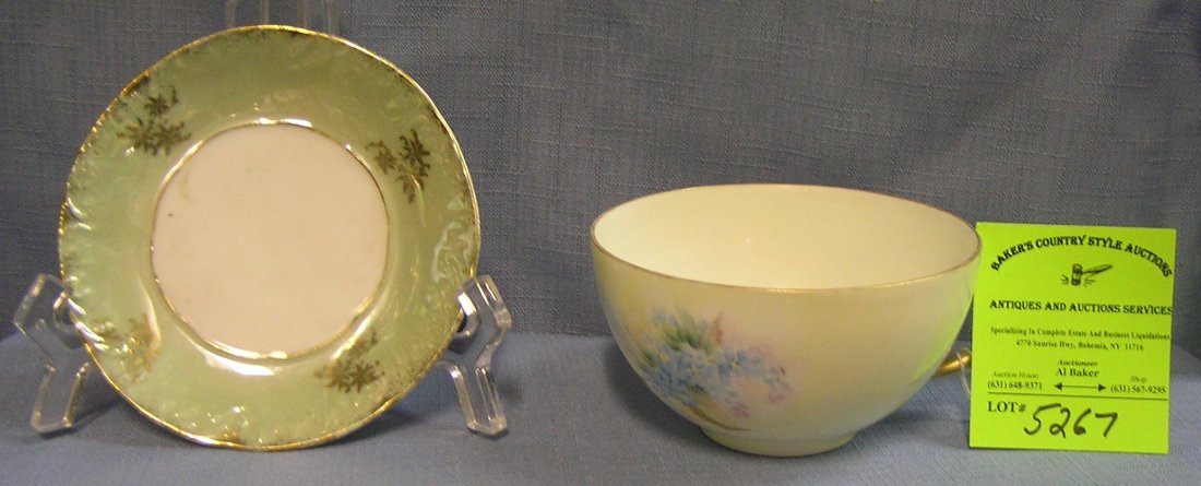 Early floral decorated coffee cup from Sevres Bavaria: Great early floral decorated coffee cup from Sevres Bavaria comes with unmatched Bavarian saucer $40.00-$50.00