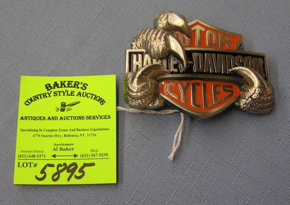 harley davidson belt buckle serial number 602
