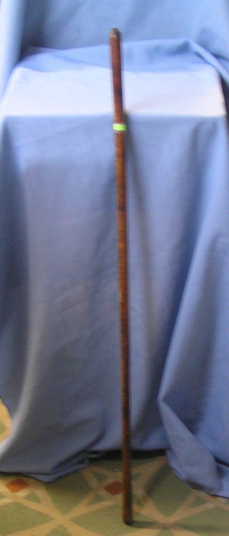 Antique fireman’s parade torch holder: Antique birchwood fireman’s parade torch holder and handle $150.00-$200.00