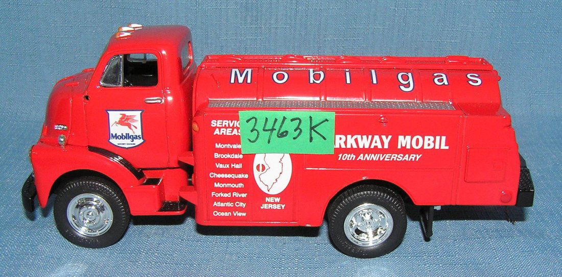 Mobil Gas cast metal delivery truck bank: Mobil Gas cast metal delivery truck bank est. value $40.00-$50.00