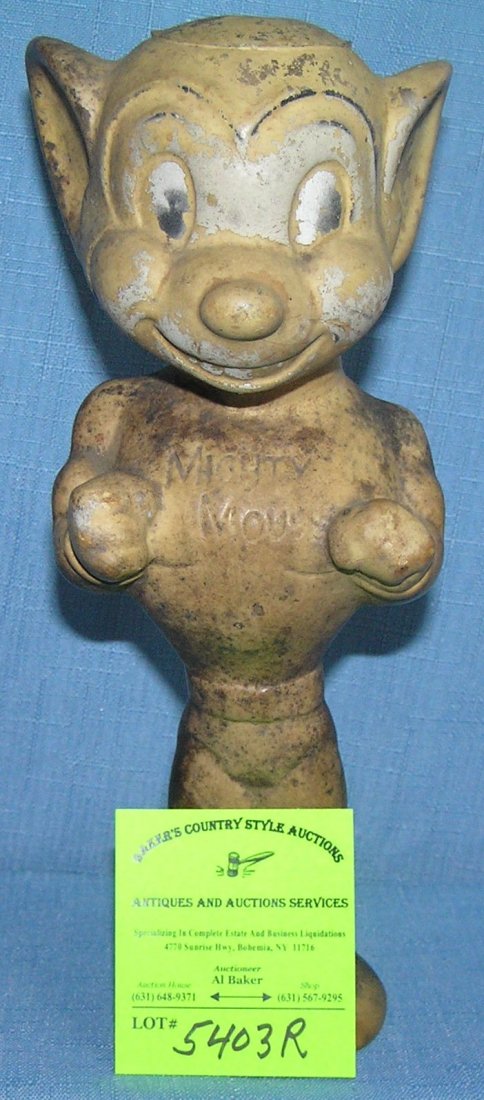 Early Mighty Mouse figural rubber squeeze toy: Early Mighty mouse figural rubber squeeze toy $50.00-$75.00