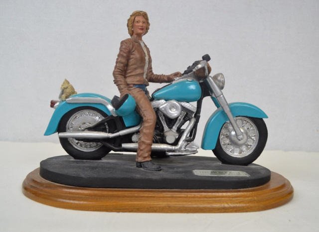 Harley Davidson 'Iron & Lace' Signed Harley Davidson: Harley Davidson 'Iron & Lace' - Signed by Mark Patrick. Measures approx. 12" x 7" x8".
