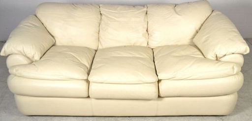 Viewpoint Leatherworks Ivory Leather Sofa Viewpoint Leatherworks Ivory Leather Sofa