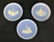 3 Wedgwood Christmas Plates 1970, 1971, 1972 3 Wedgwood
