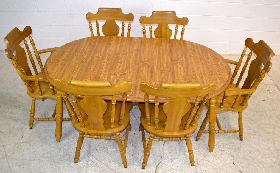 2 Leaf Dining Table & 6 Chairs Made in Yugoslavia 2 Mar 22, 2014 EJ
