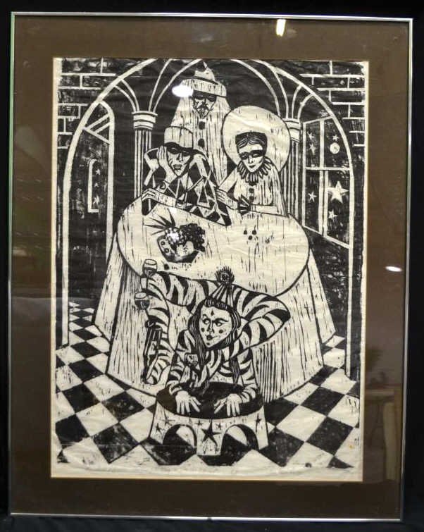 Jon Nielsen Signed Artist Proof Print: The Art Itself looks to be in rough shape Wrinkles and Etc.. The Frame is in good shape and measures 38" x 30"