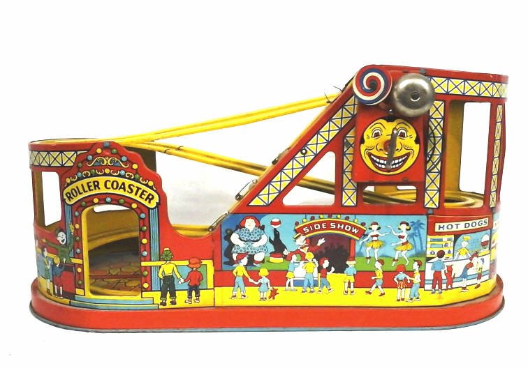 Chein & Co. Roller Coaster Vintage Tin Litho Toy