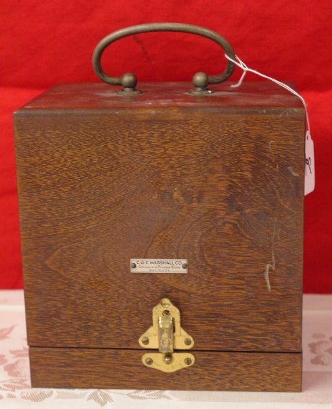 Early Watchmaker's Tool Set: Early Watchmaker's Stacking Tool Set in original walnut box. As new condition by C&E Marshall Co, USA