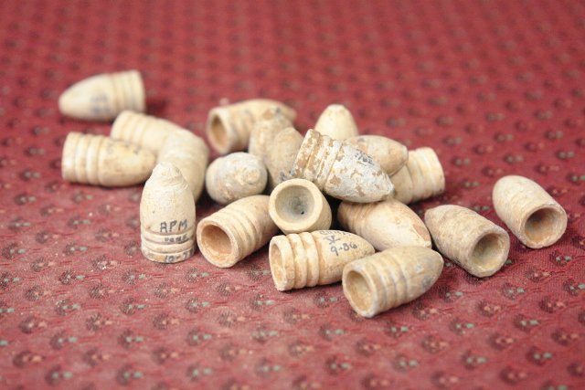 Dug Civil War Bullets from Private Property in the: Bullets are all dropped, not damaged. Twenty Confederate 3-ring Minie Balls .58 cal