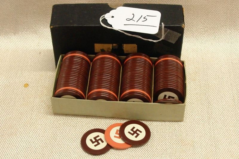 German Poker Chips: 1940s German Poker Chips