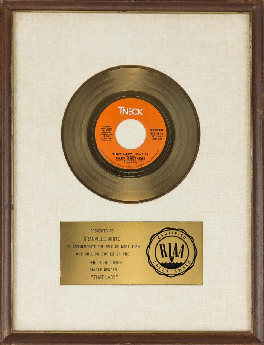 THE ISLEY BROTHERS "THAT LADY" GOLD RECORD (1 of 1)