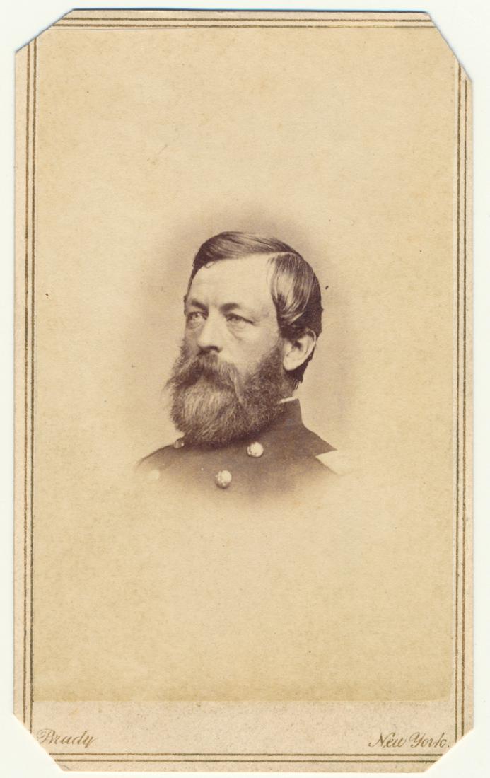 FRANKLIN A. STRATTON BVT. BRIG. GEN., COL. 11TH PA.: FRANKLIN A. STRATTON BVT. BRIG. GEN., COL. 11TH PA. CAVALRY FRANKLIN ASA STRATTON (1827-1879) Brevet brigadier general and colonel of the 11th Pa. Cavalry, twice wounded. Carte de visite photograph of