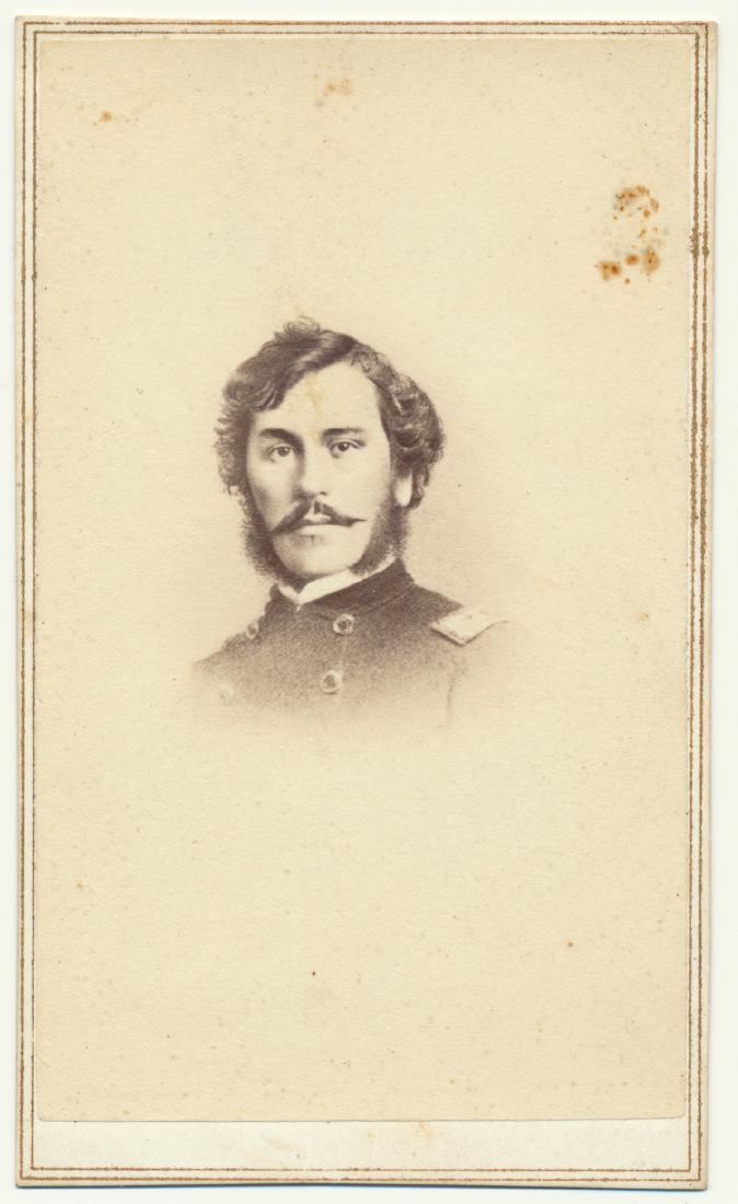 HALDIMAND SUMMER PUTMAN, 7TH N.H. COLONEL K.I.A. AT: HALDIMAND SUMMER PUTMAN, 7TH N.H. COLONEL K.I.A. AT FORT WAGNER HALDIMAND S. PUTNAM (1835-1863) Colonel of the 7th N.H. Infantry, killed on July 18, 1863 during the assault on Fort Wagner. Carte de vi