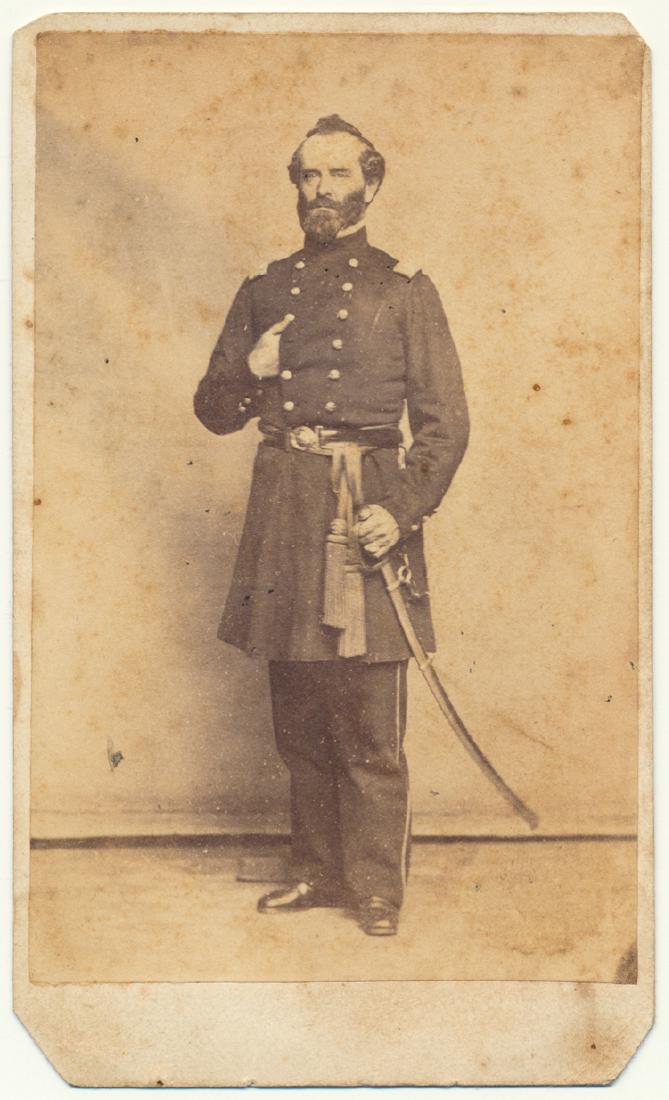 WILLIAM S. TRUEX: WILLIAM S. TRUEX WILLIAM S. TRUEX (1819-1889) Brevet brigadier general, served in three regiments and was colonel of the 14th NJ which was crucial in repulsing Early's raid on Washington. Carte de vis