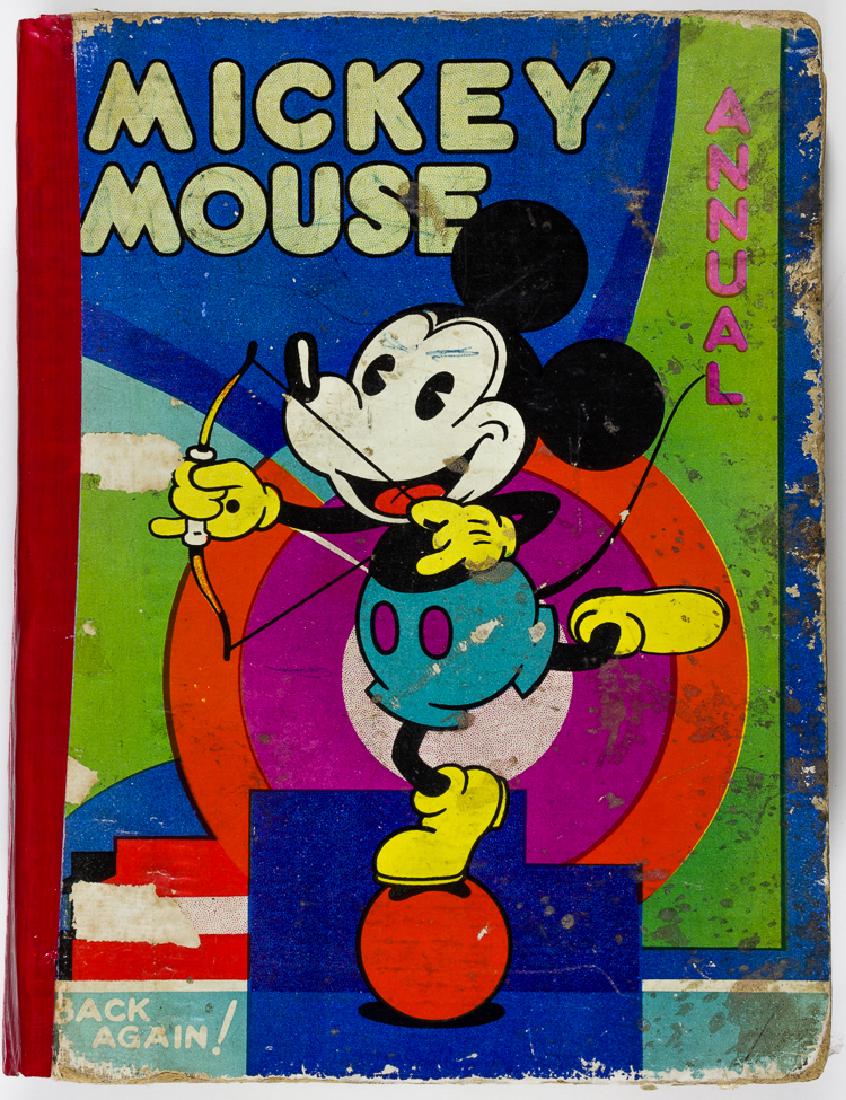 RACIST MICKEY MOUSE COMIC, APPROVED BY DISNEY: RACIST MICKEY MOUSE COMIC, APPROVED BY DISNEY An astounding Mickey and Minnie Mouse comic filled with caricatures of black natives and racial epithets. The strip appears in the 1932 Mickey Mouse Annua