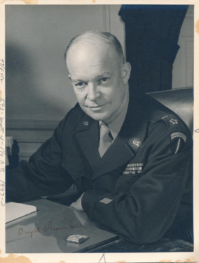 DWIGHT D. EISENHOWER: DWIGHT D. EISENHOWER (1890 - 1969) 34th President of the United States, Supreme Commander of Allied forces in Europe during World War II and largely responsible for the successful invasion on D-Day. S