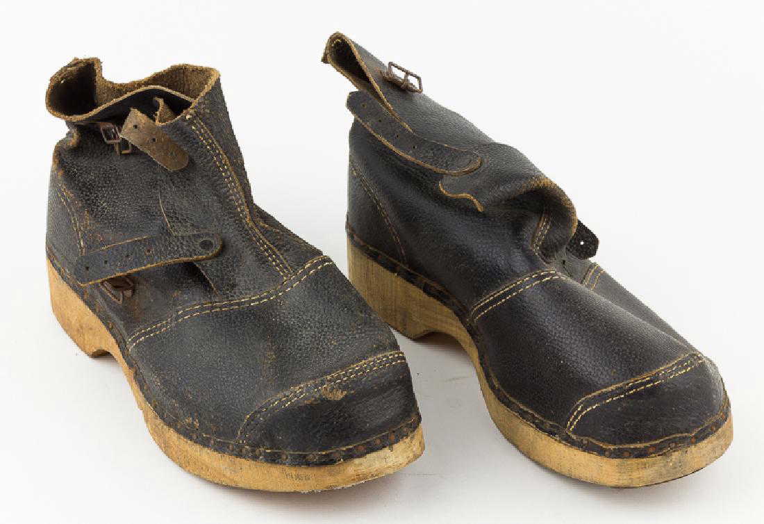 CONCENTRATION CAMP INMATE'S WOODENSOLED SHOES