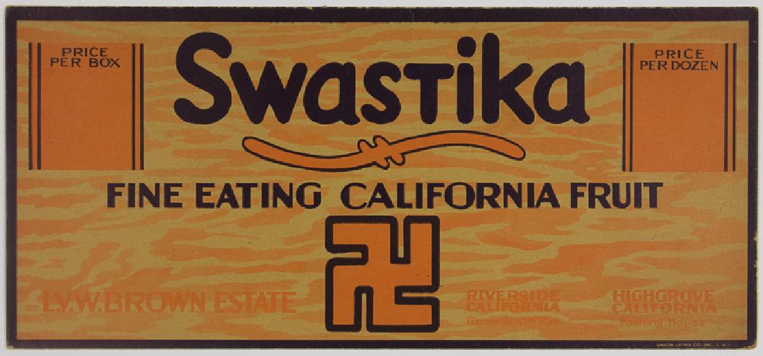 AMERICAN "SWASTIKA" ADVERTISING: AMERICAN "SWASTIKA" ADVERTISING The average American is unaware that the swastika was in use long before Adolf Hitler appropriated the design to represent the Nazi Party. Offered are two examples of p