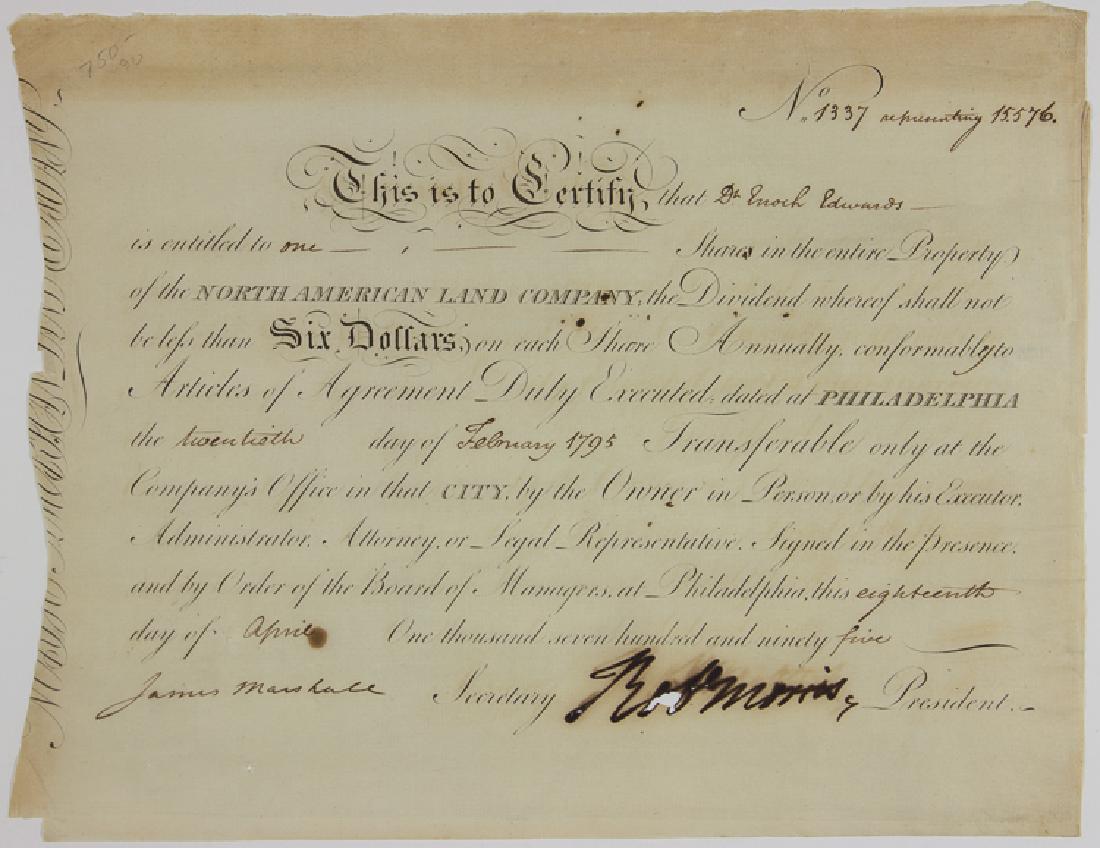 ROBERT MORRIS: ROBERT MORRIS (1734 - 1806) Signer of the Declaration of Independence, financier and politician. Morris was instrumental in the financing of Washington's armies, and was later financially ruined throu