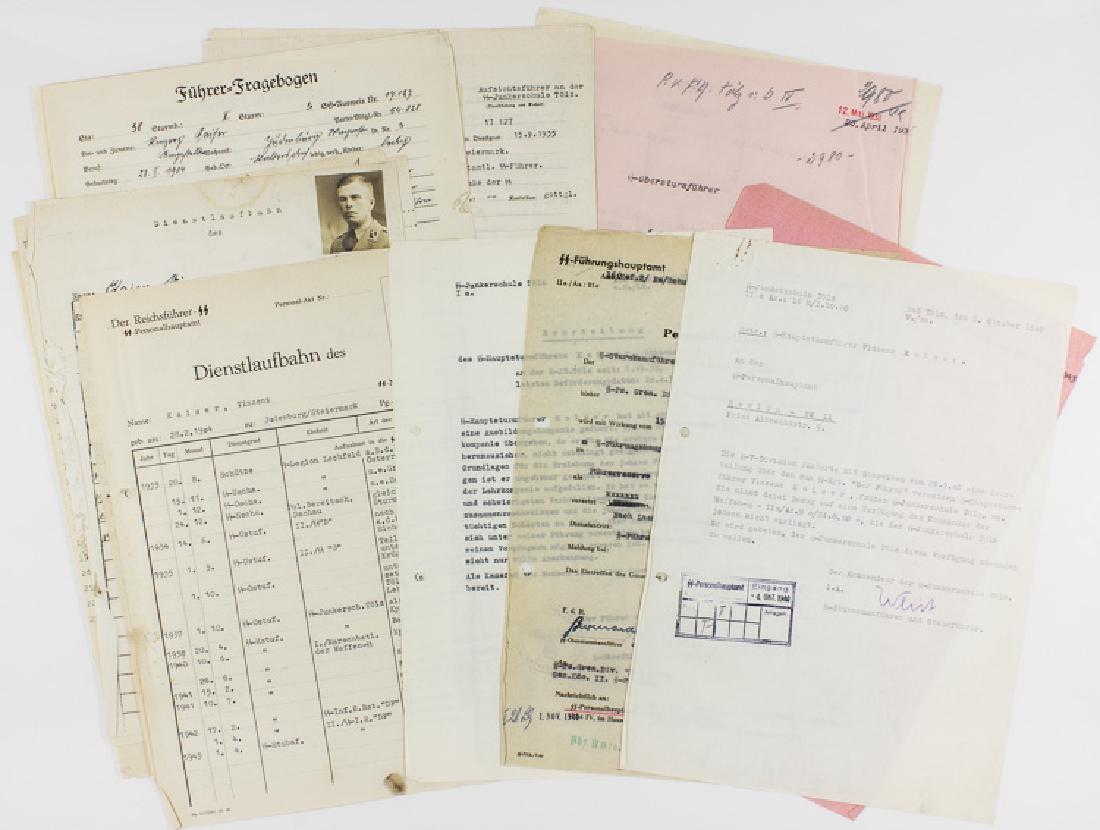 SS FILE OF KNIGHTS CROSS RECIPIENT, SS OFFICER VINZENZ: SS FILE OF KNIGHTS CROSS RECIPIENT, SS OFFICER VINZENZ KAISER VINZENZ KAISER (1904-1945) was an SS-Obersturmbannfuhrer and Knights Cross with Oak Leaves recipient who joined the SS in 1927. After part