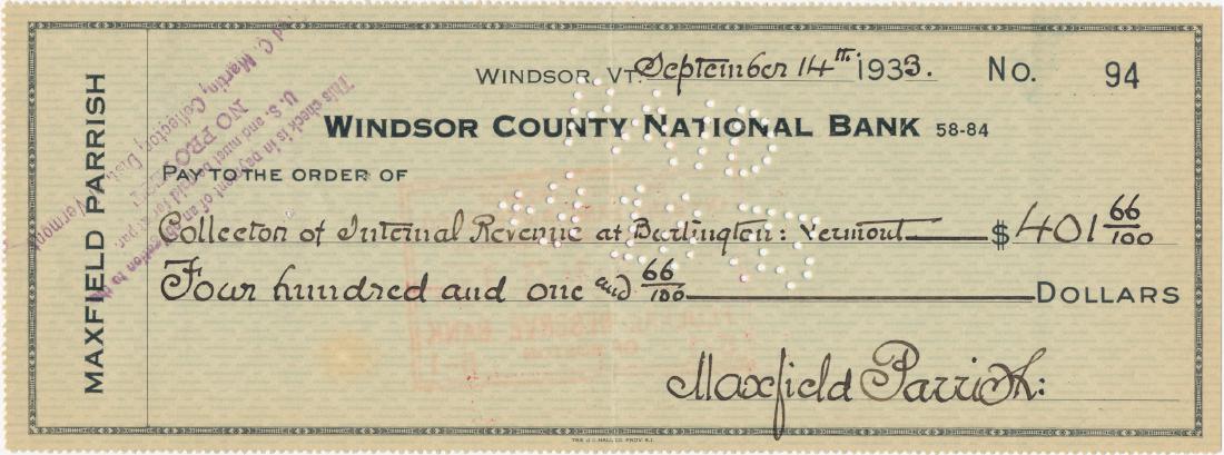 MAXFIELD PARRISH: MAXFIELD PARRISH (1870-1966) American painter and illustrator, best known as an illustrator for advertisements, magazines, and such books as "Mother Goose in Prose" and "The Golden Age". Partly-printe