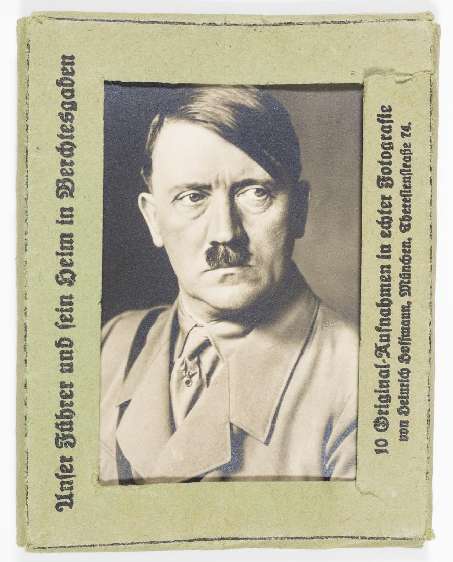 HOFFMANN PHOTO SET: "OUR FUHRER AND HIS HOME IN: Complete set of ten souvenir photographs, each 2 1/2" x 3 1/2" b/w with deckle-cut edges, comprising the set ("Unser Fuhrer uns sein Heim in Berchtesgaden" ("Our Fuhrer and His Home in Berchtesgaden")