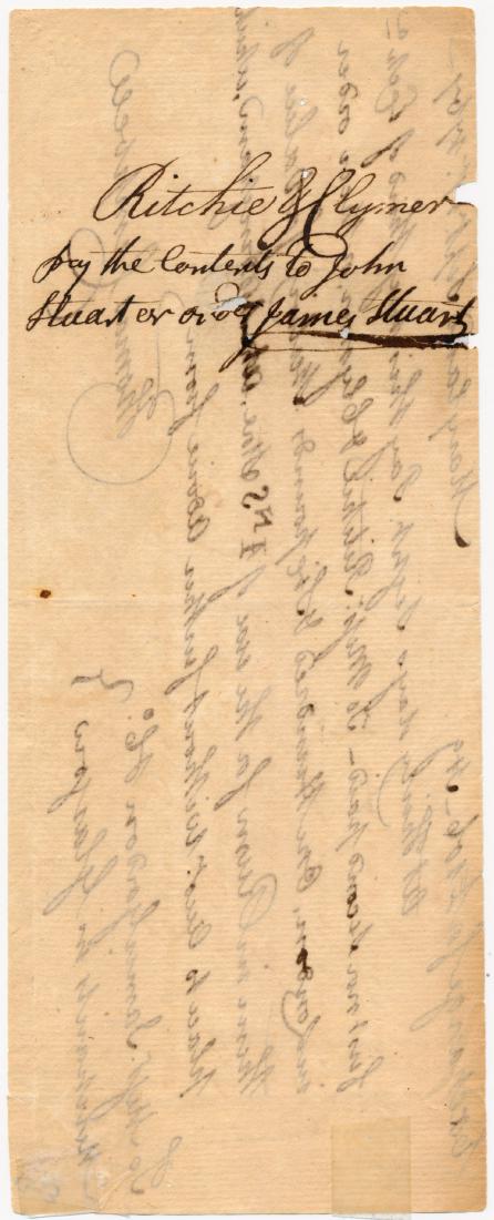 GEORGE CLYMER: (1739 - 1813) Signer of the Declaration of Independence and the Constitution, a member of the Continental Congress and the 1st Congress. Manuscript D.S. â€œRitchie & Clymer”, 1p. 7 ½&
