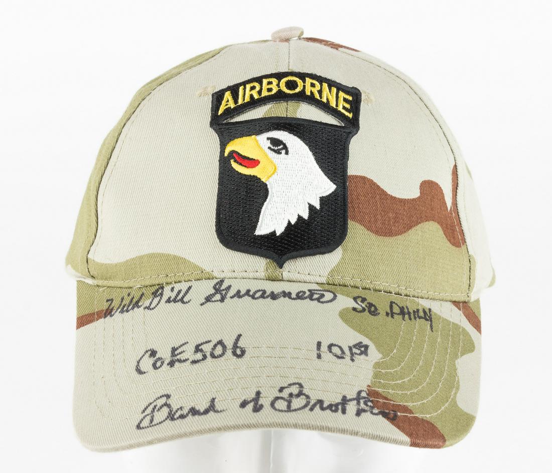 WILLIAM "WILD BILL" GUARNERE: (1923 - 2014) Army soldier who fought in World War II as a non-commissioned officer with Easy Company, 2nd Battalion, 506th Parachute Infantry Regiment, 101st Airborne Division, the "Band of Brothers"