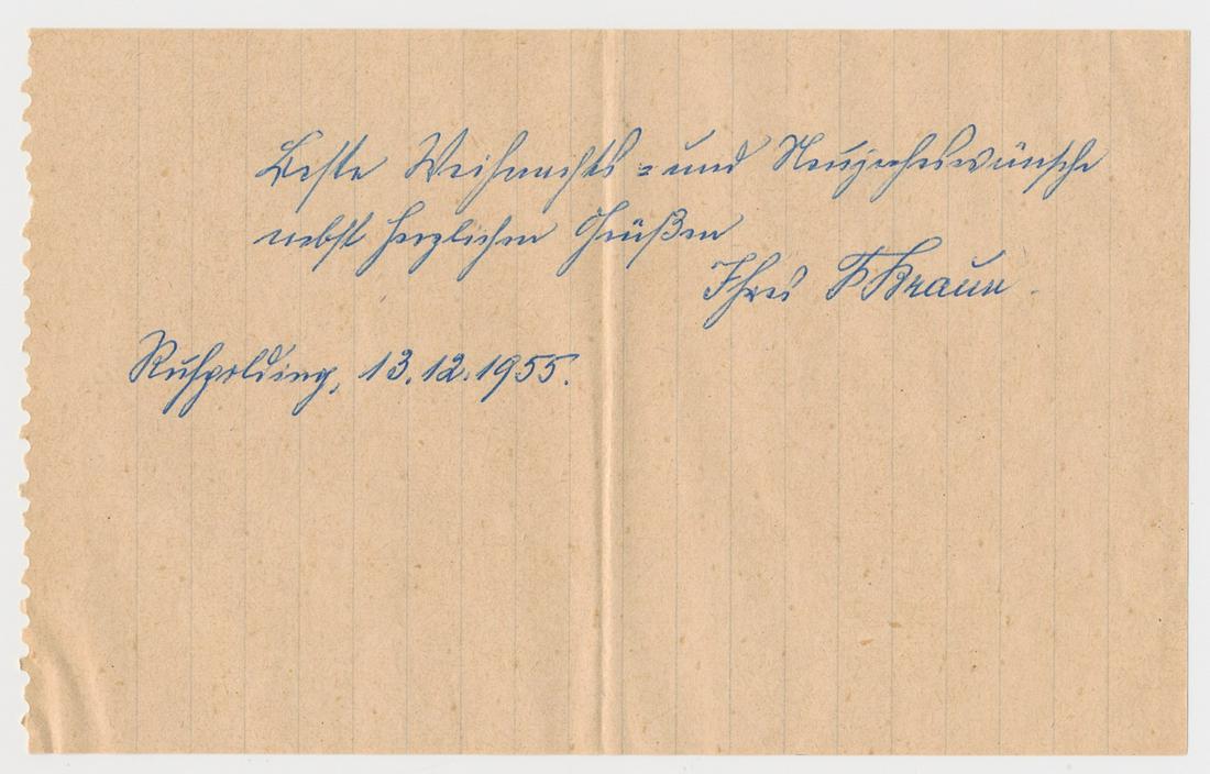FRITZ BRAUN: FRITZ BRAUN (1879 - 1964) Father of Eva Braun mistress of Adolf Hitler. When Hitler came to power Braun saw the advantages of friendship with the Nazis and became a regular visitor to the Berghof. He 