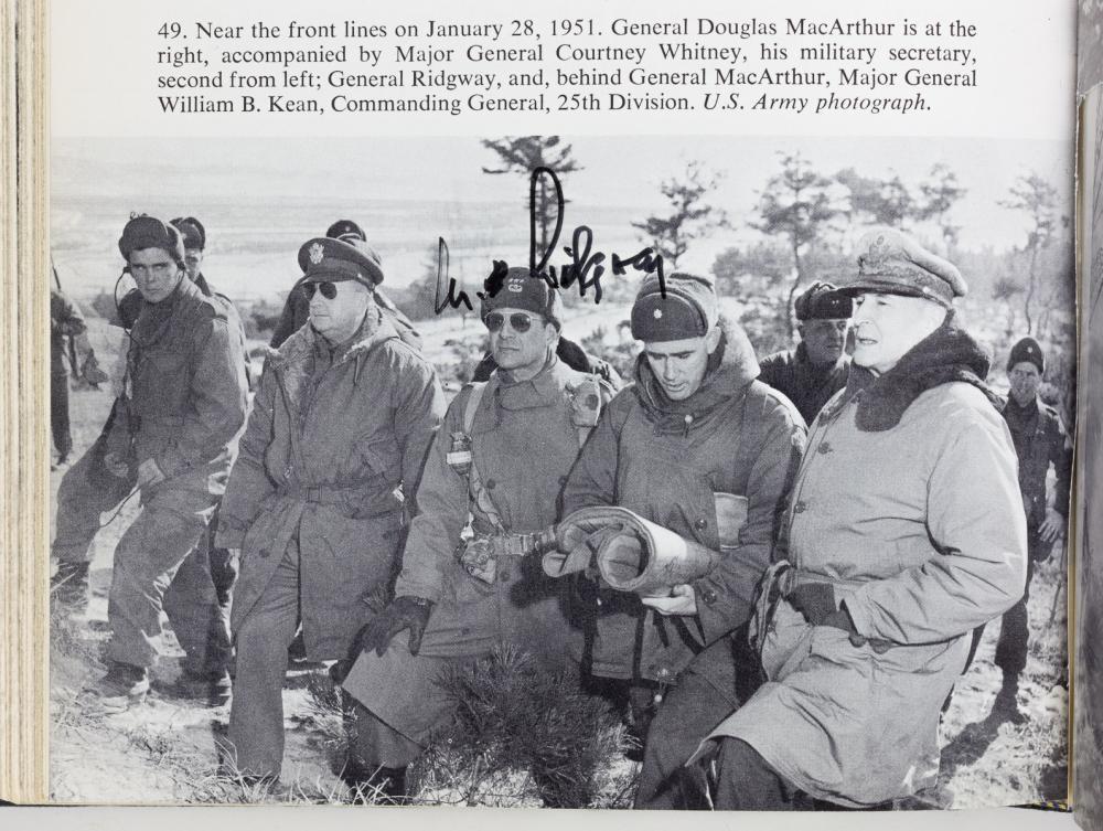 MATTHEW B. RIDGWAY: MATTHEW B. RIDGWAY (1895 - 1994) American Army general who led airborne assaults on Sicily jumped with his 82nd Airborne during the Normandy invasion and commanded U.N. forces in the Korean War. Signe