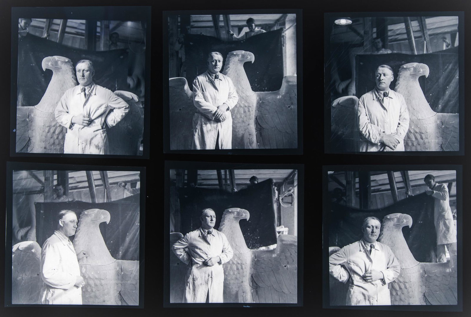 KURT SCHMID EHMEN PHOTOGRAPH NEGATIVE ARCHIVE - CREATOR: KURT SCHMID EHMEN (1901 - 1968) German sculptor. Schmid Ehmen’s monumental works came to represent Nazi German itself. They included the eagle installed at the Feldherrenhalle in Munich, the nationa