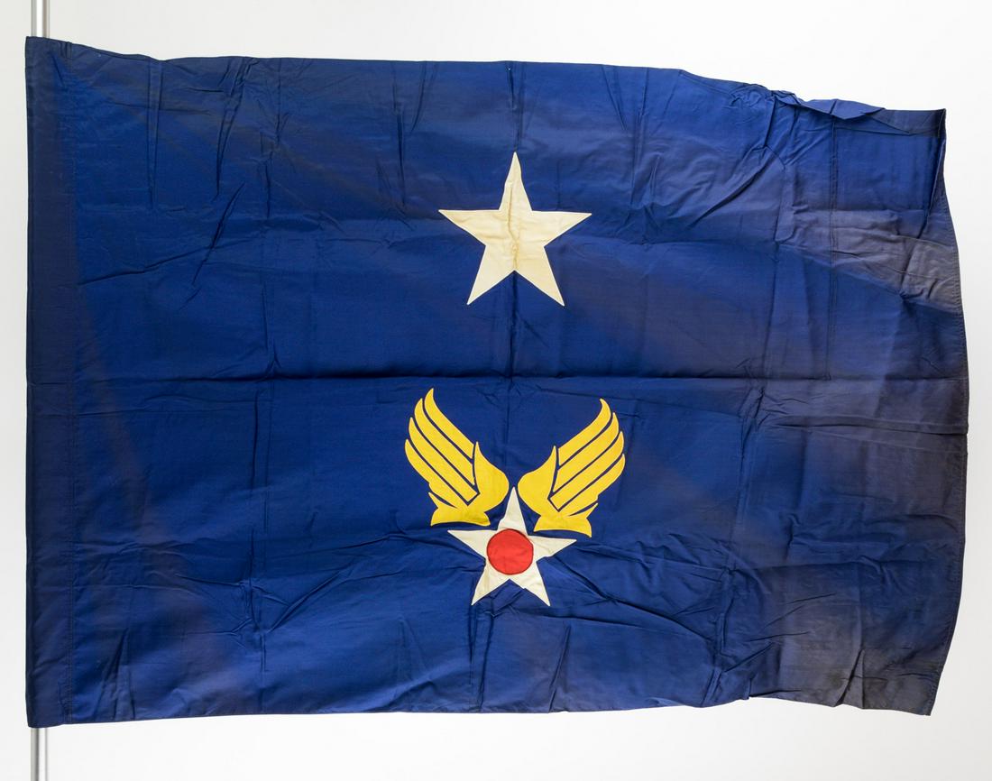 MAJOR GEN. CALEB VANCE HAYNES ARMY AIR CORPS FLAG: Historically important Army Air Corps one-star brigadier generalâ€™s flag owned and used by Brigadier General CALEB VANCE HAYNES. The 49 x 34 in. two-sided rayon flag bears separately sewn A.A.C.