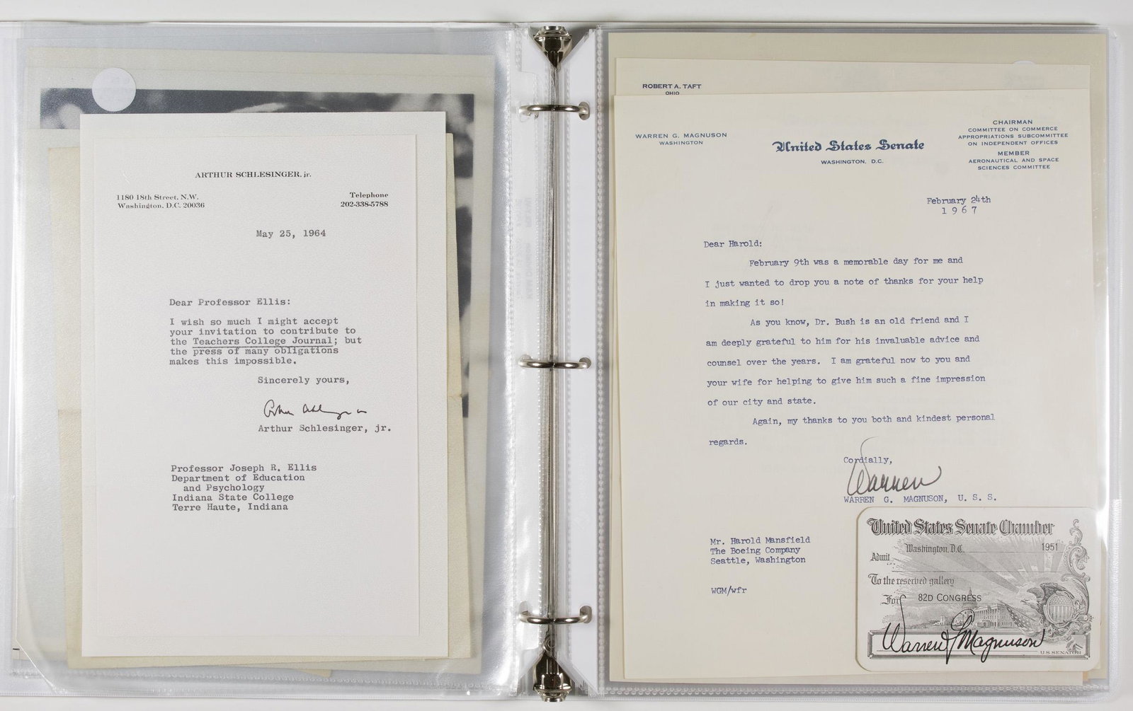 AMERICAN POLITICAL NOTABLES (38): Great lot of 38 signed items from prominent American politicians includes: EARL WARREN (T.L.S. with transmittal envelope); MORRIS UDALL (two signed items: typed D.S. and S.P.); W. WILLARD WIRTZ (T.L.S