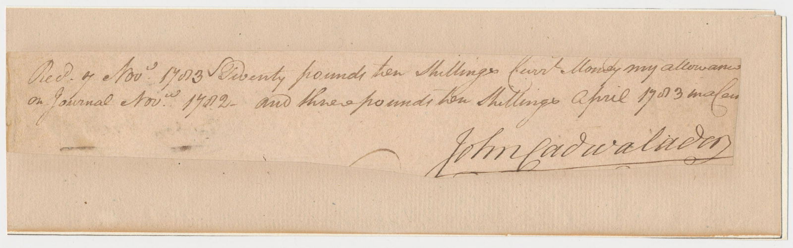 JOHN CADWALADER: (1742 â€“ 1786) Commander of Pennsylvania troops who served under Washington and was with him at Valley Forge. In the attack on Trenton, Cadwalader was delayed by ice for 12 hours leaving Washing