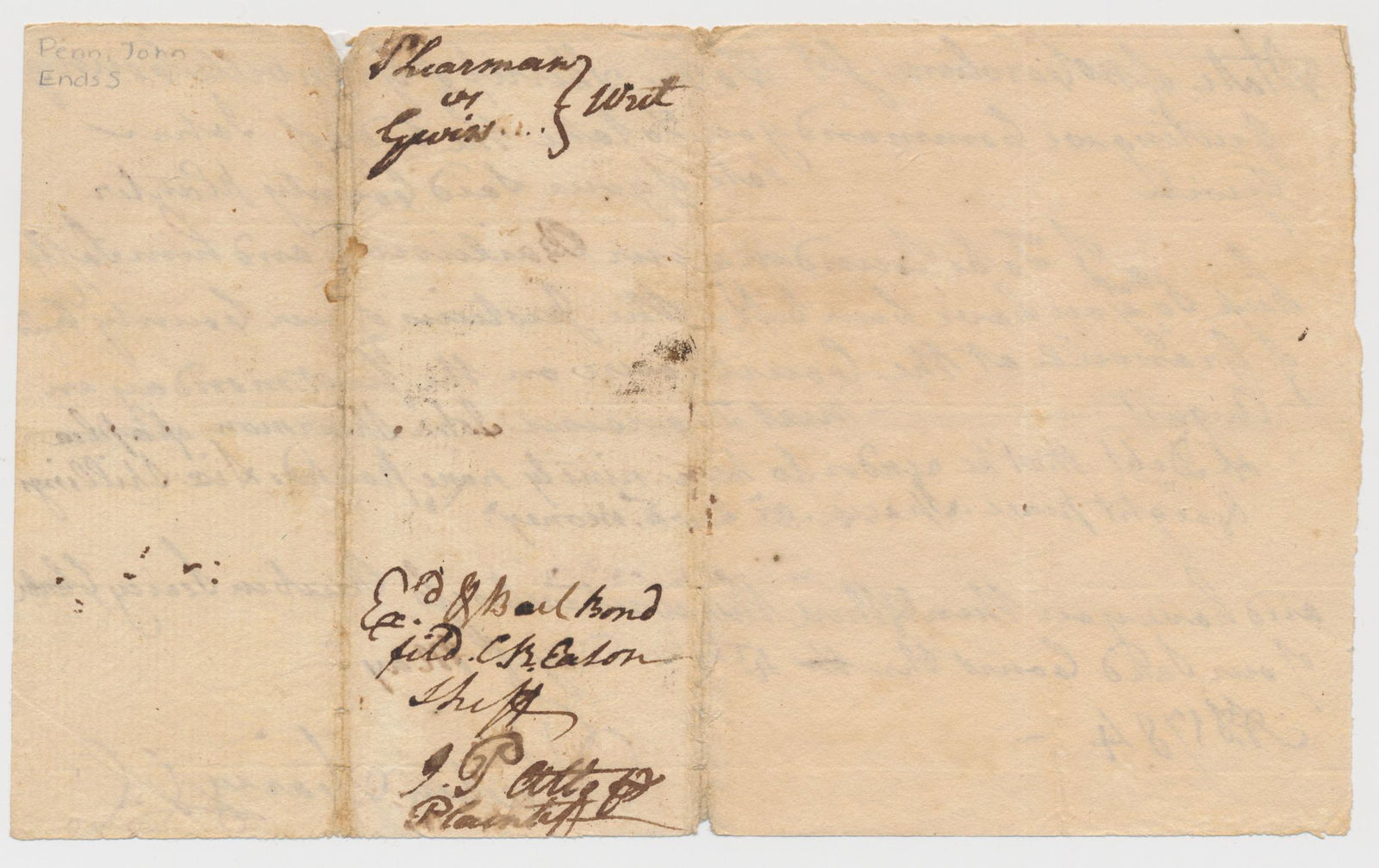 JOHN PENN: (1741 - 1788) Signer of the Declaration of Independence, elected to attend the provincial Congress in 1775 and elected to the Continental Congress that same year. He served until 1777, participating i