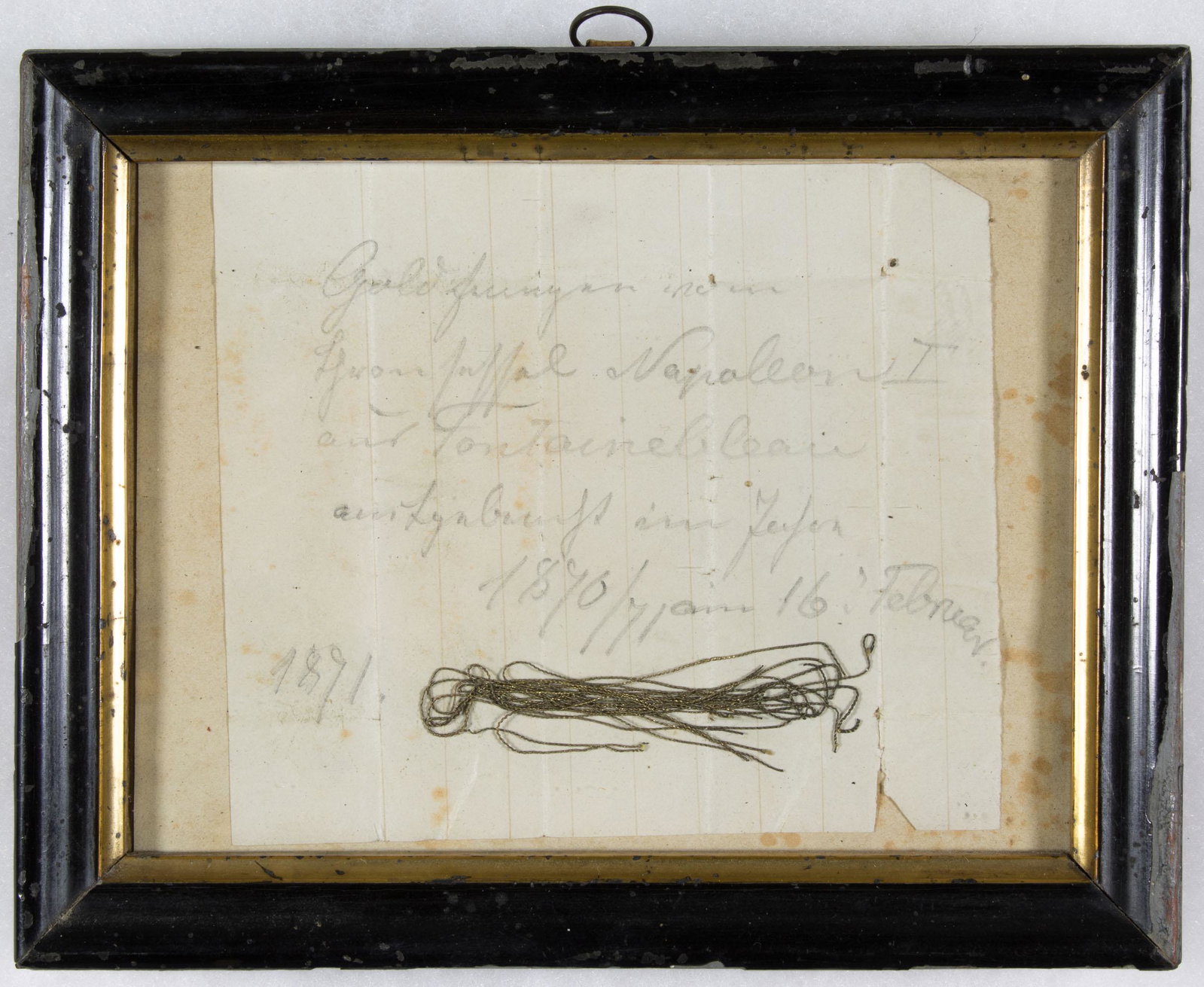 NAPOLEON BONAPARTE UNIFORM RELIC