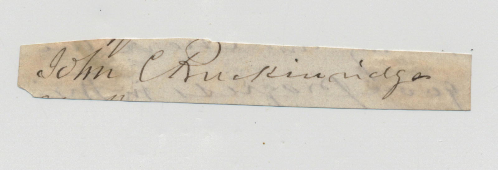 JOHN C. BRECKINRIDGE: (1821-1875) Vice President of the United States who was second to Lincoln in the 1860 elections, later became a Confederate general in the Civil War and served as the last Confederate Secretary of War