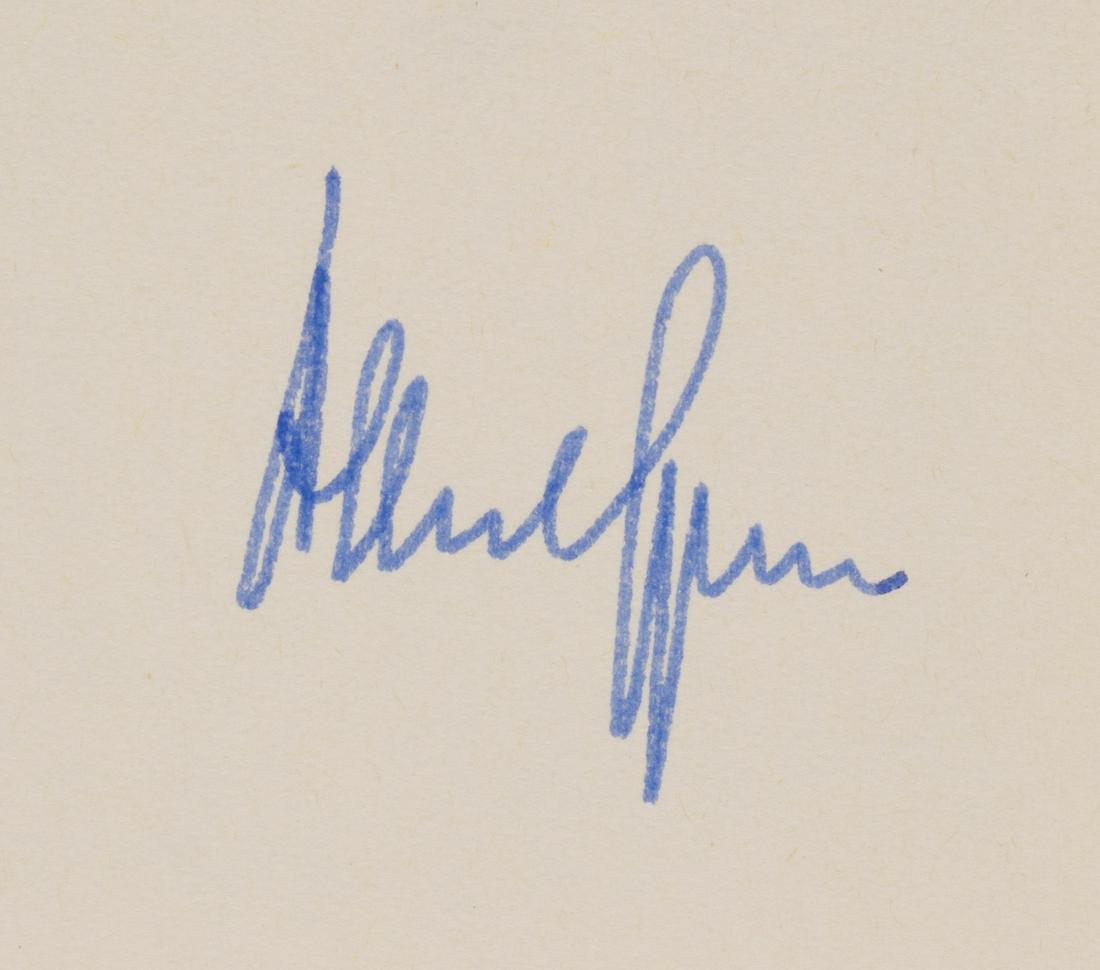 ALBERT SPEER: (1905 - 1981) Nazi German architect and Minister of Armaments and War Production, convicted of war crimes at Nuremberg. Signed copy of his 'Spandauer Tagebucher' (Berlin: Verlag Ullstein), 1975. 671pp