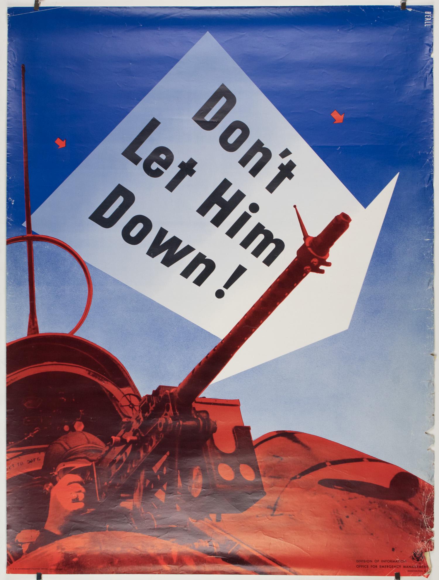 AMERICAN WAR EFFORT POSTERS (3): Lot of three vintage American posters from the World War II era advocating for civilian aid, all roughly 30 x 40 in, published by the U.S. Printing Office: Washington D.C., 1943-45. One titled 'Take i