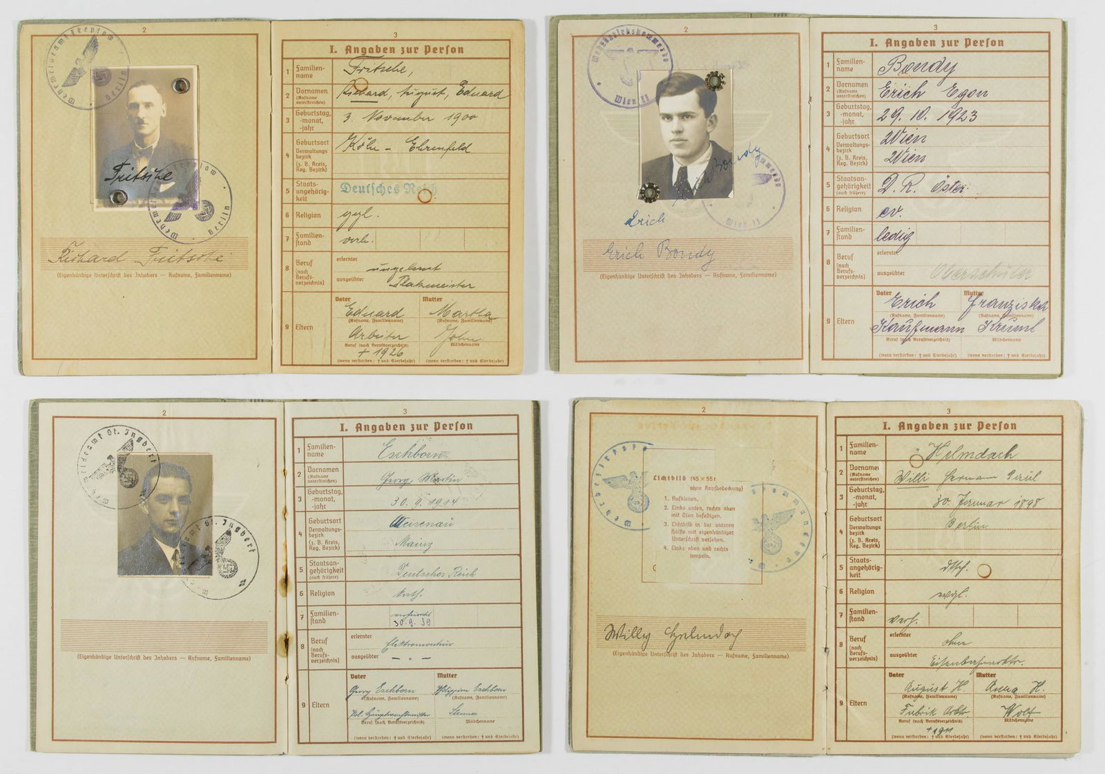 GERMAN 'WEHRPASSES' (4) (1 of 2)