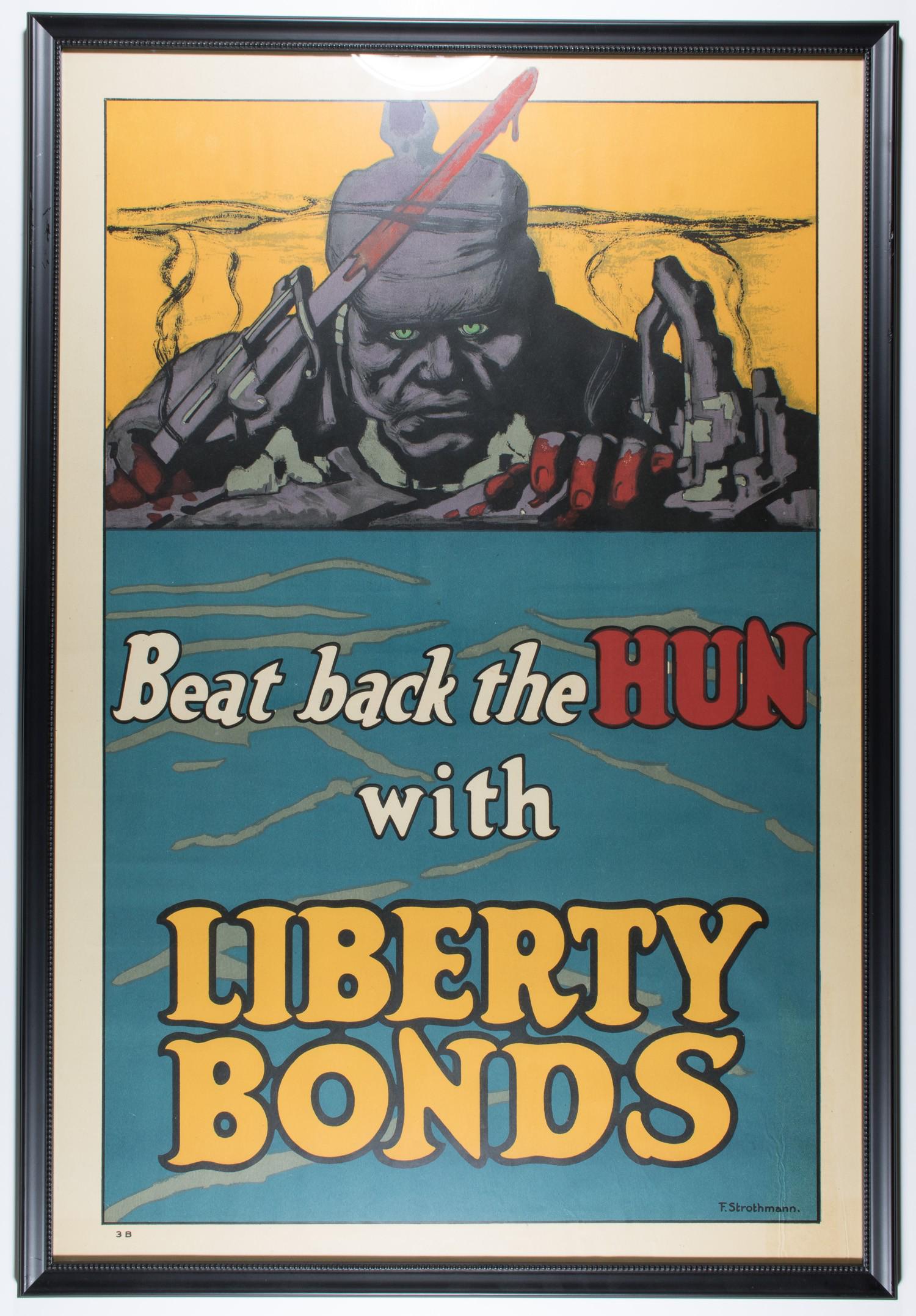'BEAT BACK THE HUN' LIBERTY LOAN POSTER (1 of 1)