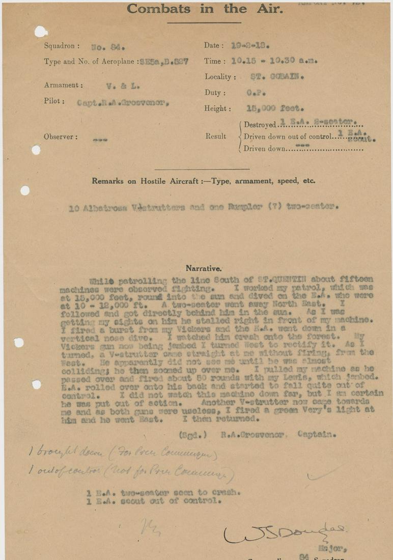 (BATTLE OF BRITAIN) SHOLTO DOUGLAS (1 of 1)