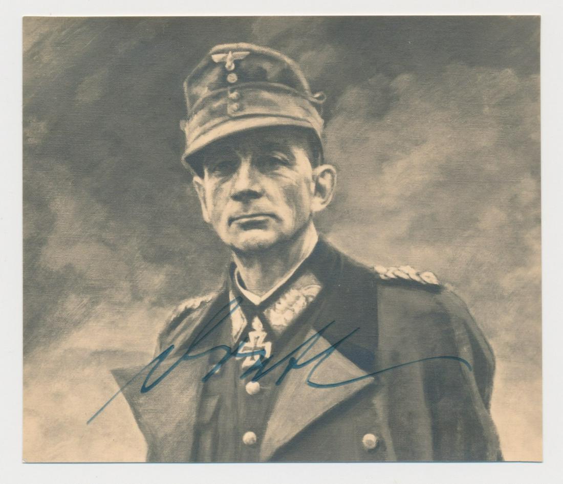 EDUARD DIETL: (1890 - 1944) Nazi German general who participated in the Anschluss and attack on Poland, he is most remembered as the 'Hero of Narvik' for which he received the first Oak Leaves of the war. Killed in