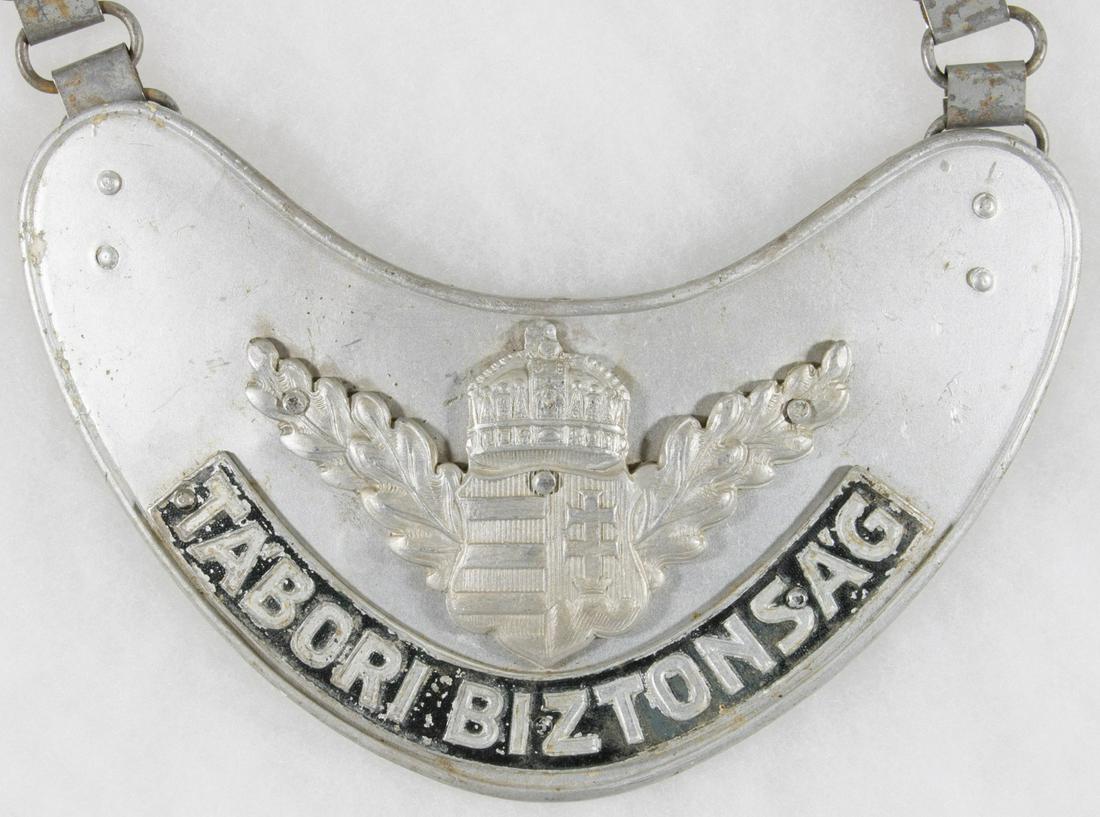 HUNGARIAN ARMY MILITARY POLICE GORGET (1 of 5)