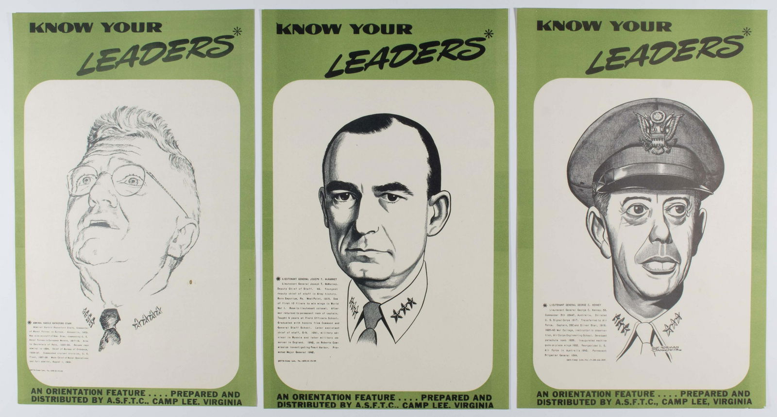 'KNOW YOUR LEADERS' ARMY TRAINING POSTERS (22) (1 of 7)